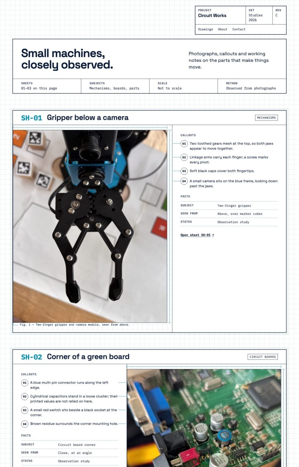 Circuit Works, Home page