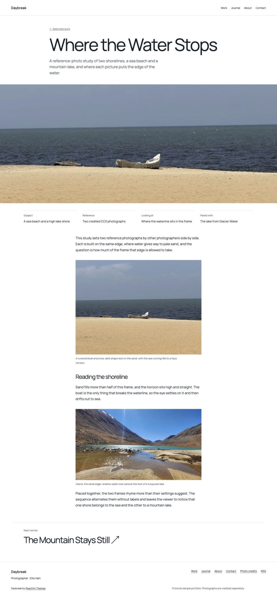 Daybreak, Project page