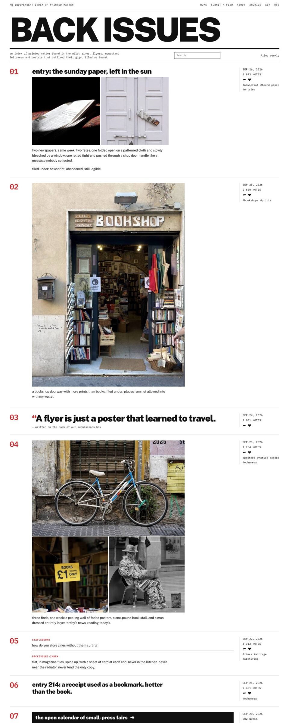 Index Press, Home page