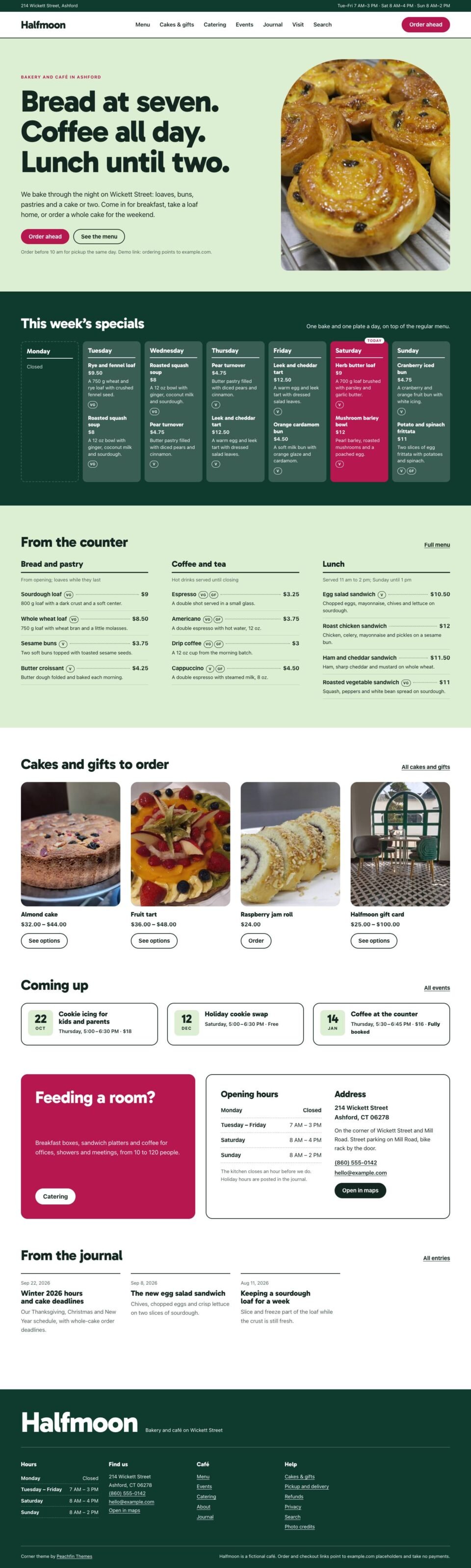 Corner, Home page