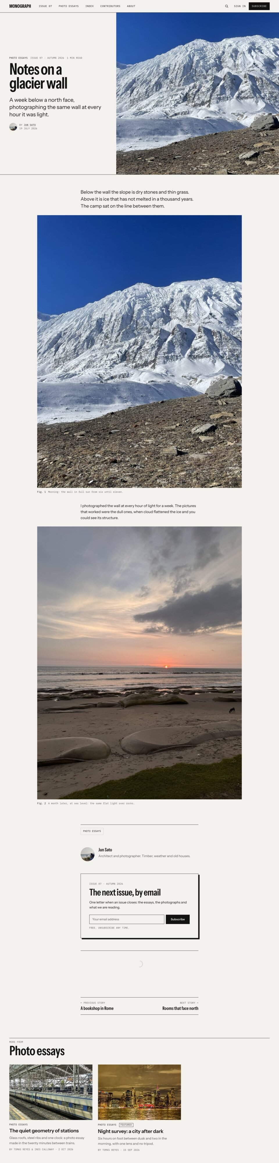 Monograph, Split cover post page